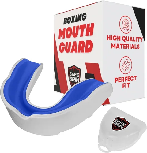 Vista 7 de Protector bucal deportivo para niños, fútbol juvenil, baloncesto, lucha libre Easy boil-and-bite fit for young athletes. Strapless guard for flag