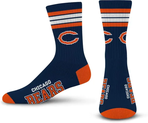 Vista 22 de For Bare Feet - Calcetines para hombre de la NFL, con 4 rayas, de la serie Deuce Performance Crew Los Ángeles Rams