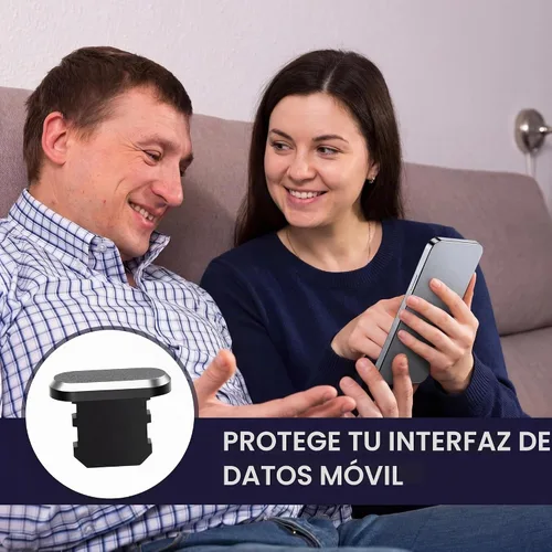 Vista 3 de Weewooday 4 tapones antipolvo, protegen los puertos de carga, compatible con iPhone 11, 12, Pro, Max/X/XS/XR, 7, 8 Plus, iPad Mini/Air