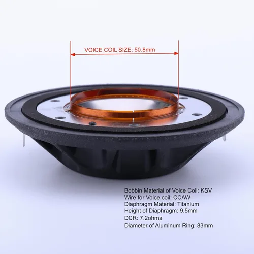 Vista 2 de Diafragma de repuesto compatible con Peavey 22XT RX22 22A 22T 2200 10-924 SP-2 SP-3 SP-4 SP-5112SE HV1200 PR1500 1522HC CL-2 115 HV1280 PR1280 SP2XT