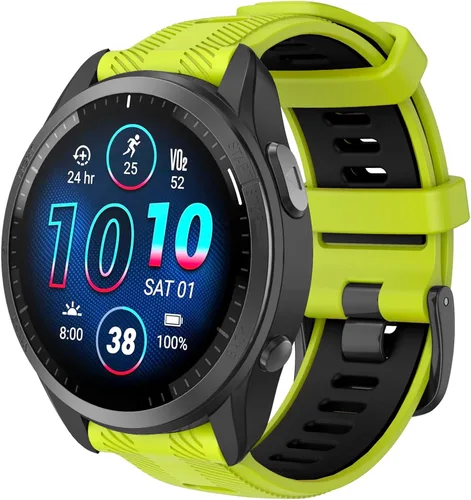 Vista 12 de ISABAKE Correa de reloj para Garmin Forerunner 965/Forerunner 955/Forerunner 945/Forerunner 935, bandas de repuesto de silicona suave de 0.866