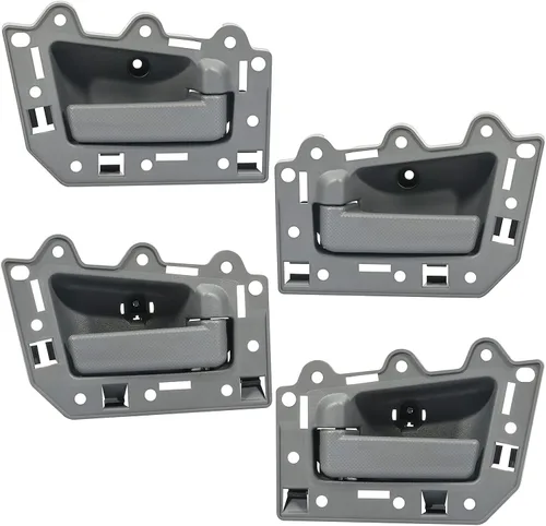 Vista 8 de LUJUNTEC Manijas de puerta interiores, manijas de puerta trasera delantera del conductor izquierdo del pasajero derecho, repuesto para Jeep Beige