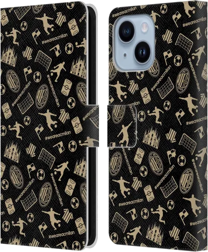 Vista 110 de Head Case Designs Officially Licensed AC Milan Dream Big Children Leather Wallet Case Compatible with Apple iPhone 11