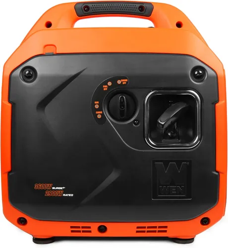 Vista 3 de WEN Generador inversor portátil de 3600 vatios, listo para RV, silencioso y ligero con apagado de combustible (56360i)