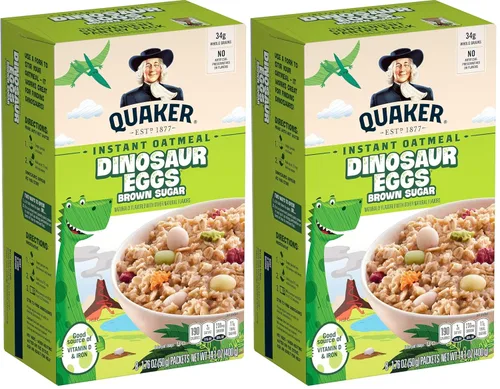 Vista 16 de Quaker Avena instantánea, proteína de azúcar morena de arce, 0.35 onzas de proteína, 12.6 onzas, paquete de 6