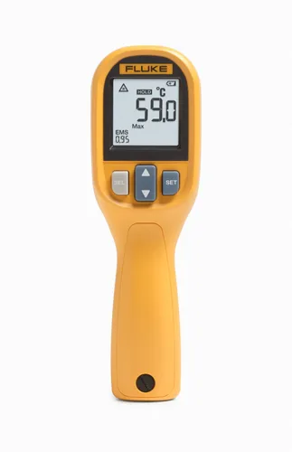 Vista 2 de Termómetro infrarrojo Fluke 59 serie Max, Amarillo, 1 Pantalla retroiluminada