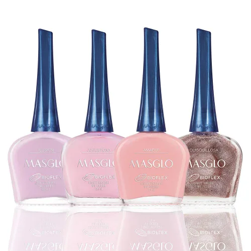 Vista 13 de MASGLO Esmalte de uñas Always Set 4 piezas Kit de colores favoritos de rojo - 4 esmaltes de 0.5 fl. oz.