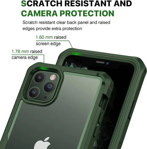 Vista 431 de CENHUFO Funda de privacidad para iPhone 11 Pro, funda de cuerpo completo con protector de pantalla de privacidad de vidrio templado 9H integrado