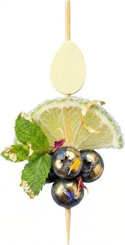 Vista 6 de Palitos de fruta de 3.5 pulgadas, 100 pinchos de cóctel desechables, duraderos, punta afilada, palitos de canapé de bambú, congelables, para copas