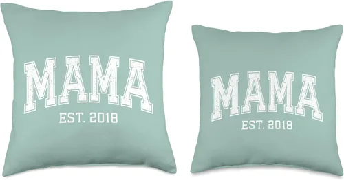 Vista 3 de Mama Est 2018 Custom Mom Personalized Mothers Day Customized Throw Pillow