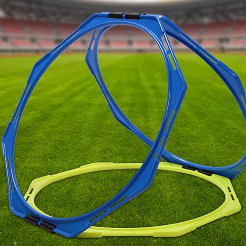 Vista 8 de BESPORTBLE Equipo de entrenamiento de agilidad, círculo de entrenamiento de fútbol para adultos, balón de fútbol para adultos, trenes al aire libre