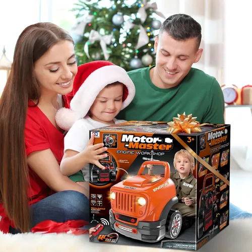 Vista 9 de SpringFlower - Juguetes y regalos para niños de 3 a 8 años, camiones grandes con motor para niños de 3 a 8 años, kit de construcción de camiones
