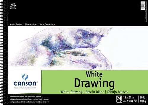 Vista 9 de Canson Artist Series Papel de Dibujo, Crema, Bloc Encuadernado con Espiral, 5.5 x 8.5 pulgadas, 60 hojas (90lb/147g) - Papel de artista para adultos