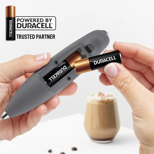 Vista 489 de Zulay Milk Boss Espumador de leche potente manual, hace espuma para latte, batidor para mezclar bebidas, café, miniespumador para capuchino, frappé