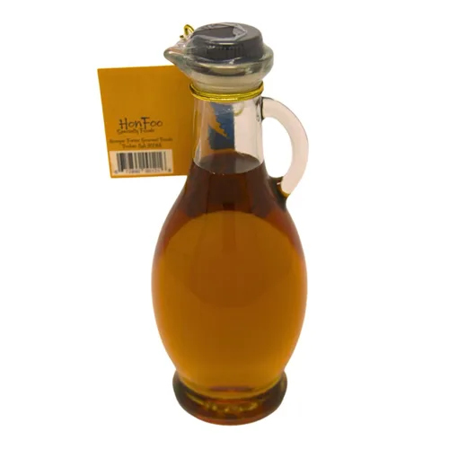 Vista 3 de HonFoo Aceite de sésamo tostado, botella decorativa de vidrio de 8.45 onzas líquidas, es tostado