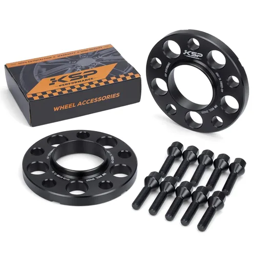 Vista 10 de Espaciadores de rueda KSP PERFORMANCE 5X120mm, espaciador forjado de ajuste de 12.7mm centrado en el cubo para E36 E46 E90 E92 E60, 2 piezas de 1/2