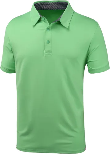 Vista 2 de ZITY Polo de golf para hombre, manga corta, casual, con cuello