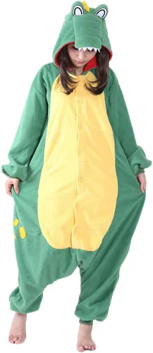 Vista 6 de Pijamas de animal adulto de una pieza, Cosplay Halloween Navidad, ropa para dormir