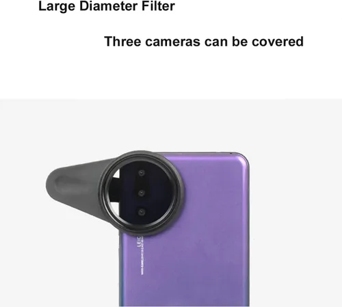 Vista 5 de Kase Kit de filtro CPL de lente magnética para teléfono celular de 1.614 in, incluye filtro polarizador circular, filtro ND1.2 graduado suave, clip