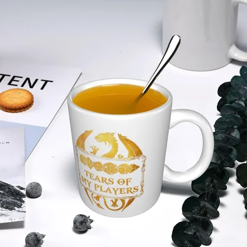 Vista 6 de Taza de café con diseño de lágrimas de mis jugadores de Dungeons And Dragons de 11 oz