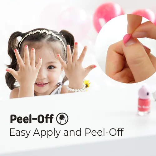 Vista 3 de Puttisu Glitter Pang Pang - Esmalte de uñas de alto brillo tipo adhesivo a base de agua, pelable, no tóxico (G05 estanque esmeralda)