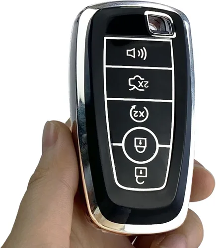 Vista 3 de Funda para llavero compatible con Ford F150 F250 F350 F450 F550 Explorer Mustang Fusion Escape Edge Lincoln