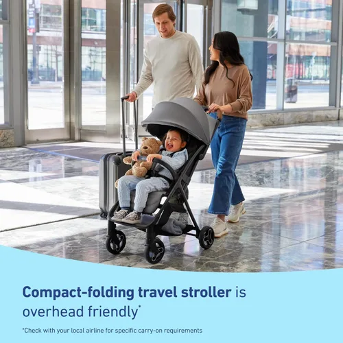Vista 3 de Graco® Ready2Jet - Cochecito compacto de viaje con plegado automático Geo Pop