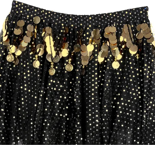 Vista 6 de Traje de baile indio para mujer, traje de baile del vientre, traje de disfraz de carnaval de Halloween