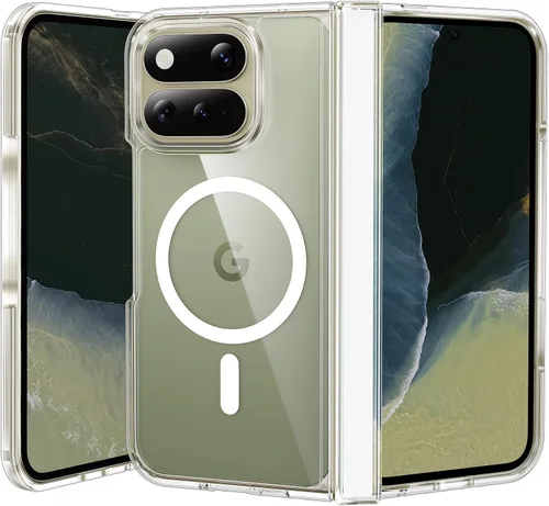 Vista 261 de FNTCASE Funda plegable para Motorola Razr con protección de bisagra A-B Transparente