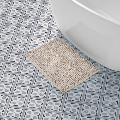 Vista 22 de Laura Ashley - Juego de 2 tapetes de baño de chenilla suave, 20 x 34 pulgadas, color azul