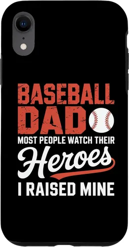 Vista 25 de Baseball Dad Most People Watch Their Heroes I Raised Mine Case for iPhone 16