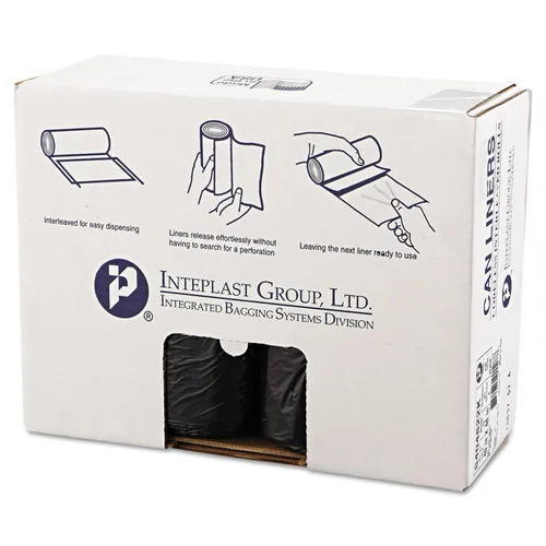 Vista 11 de Inteplast Group - Bolsas de basura comerciales de alta densidad, 60 L, 8 micrones, 61x83.8 cm, color negro, 50 bolsas/rollo, 20 rollos/cartón