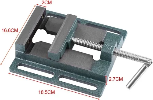 Vista 6 de Tornillo de prensa de taladro, 4 "de hierro fundido resistente tamaño de apertura de fresado soporte de banco abrazadera de carpintería máquina
