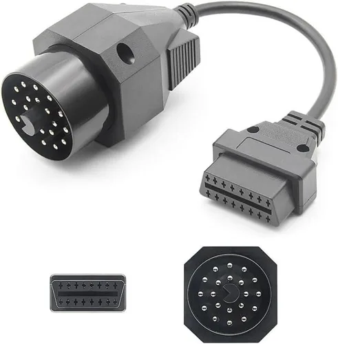 Vista 4 de 20 Pin OBD a 16 Pin OBD2 Cable Adaptador Macho a Hembra Cable Redondo Cable de Diagnóstico para BMW E36 E46 E38 E39 E53 X5 Z3