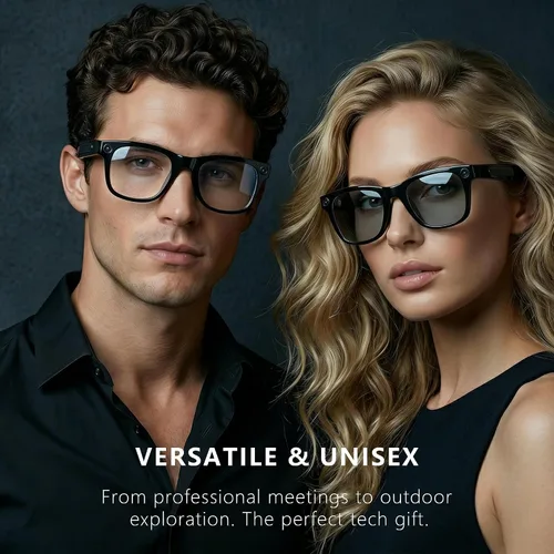 Vista 7 de Lentes inteligentes Ai 2026 para hombres y mujeres, gafas de cámara HD 4K de 8 MP, batería de 410 mAh, admite grabación de fotos/videos/audio