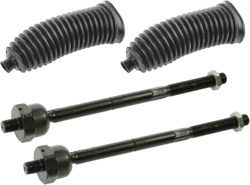 Vista 68 de TRQ Kit de dirección delantera con barra de acoplamiento de fuelle de piñón y cremallera compatible con Toyota Echo 2000-2005