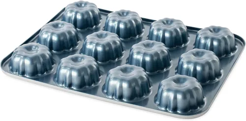 Vista 5 de Nordic Ware Bundt Moldeado, Juego de 3 Piezas Escalonado, Azul Crepúsculo