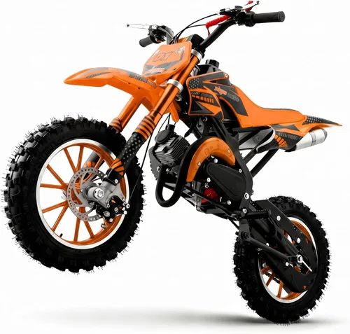 Vista 10 de Motocicleta de motocross para niños de 8 a 14 y 2 tiempos Negro