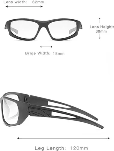 Vista 5 de COTIA Gafas de lectura bifocales clásicas cuadradas para hombre, para deportes al aire libre, ciclismo, sol fotocromático, transición, presbicia