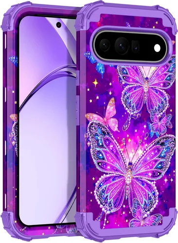 Vista 13 de Rancase Funda para Google Pixel 10 Pro XL 2025, brilla en la oscuridad de tres capas [protección de grado militar] resistente a prueba de golpes