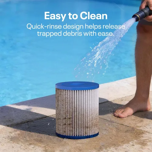 Vista 7 de POOLPURE Cartucho de filtro de piscina tipo I, compatible con Summer Waves tipo I P53RX0330000 / P53FX0330000, 58093, para bomba de piscina sobre