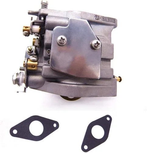 Vista 8 de SouthMarine 66M-14301-12 Carburador de motor y 66M-13646-00 juntas (2 piezas) para Yamaha 4 tiempos 15hp F15 motor de arranque eléctrico