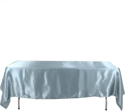 Vista 7 de BalsaCircle Mantel rectangular de satén negro de 60 x 102 pulgadas para bodas, fiestas, recepciones, eventos, cocina, comedor
