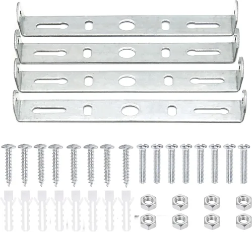 Vista 6 de 4 paquetes de soporte de montaje universal para luminarias cuadradas, soporte de montaje de placa de luz de techo de 3 pulgadas para pared, soporte
