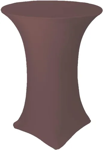 Vista 4 de Mantel ajustable de elastano para mesas plegables de 32 pulgadas x 43 pulgadas de alto, color negro