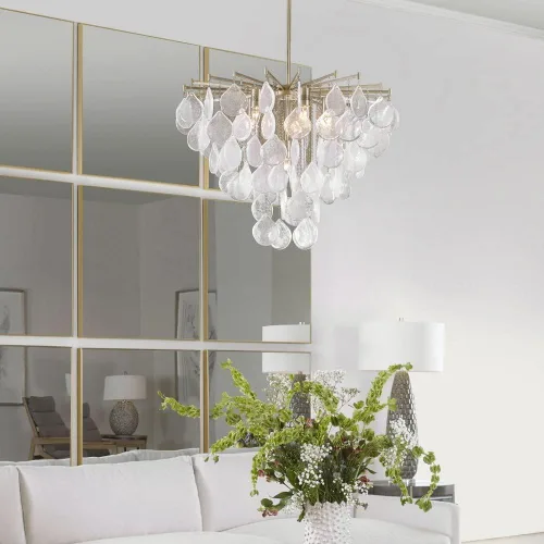 Vista 7 de Uttermost Goccia - Colgante de cristal con forma de lágrima de 6 luces