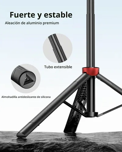 Vista 3 de Aureday Trípode de teléfono de 72" y palo para selfie, soporte de trípode para teléfono celular con control remoto inalámbrico y soporte extensible