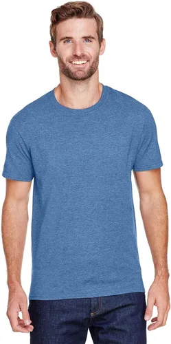 Vista 17 de Jerzees - Camiseta de cuello redondo hilado en anillo de mezcla prémium - 560MR Azul scuba