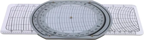 Vista 5 de E6B Aviación Navegación Plotter Vuelo Computadora Soporte Desgaste Y Rasgón ABS Transparente Slide Regla Para Entrenamiento Piloto Aviones Vector