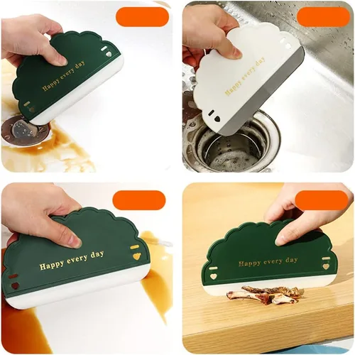 Vista 3 de Paquete de 3 espátulas de silicona para fregadero, limpiador de espejo para fregadero de cocina, para el hogar, cocina, encimera, ventana de coche